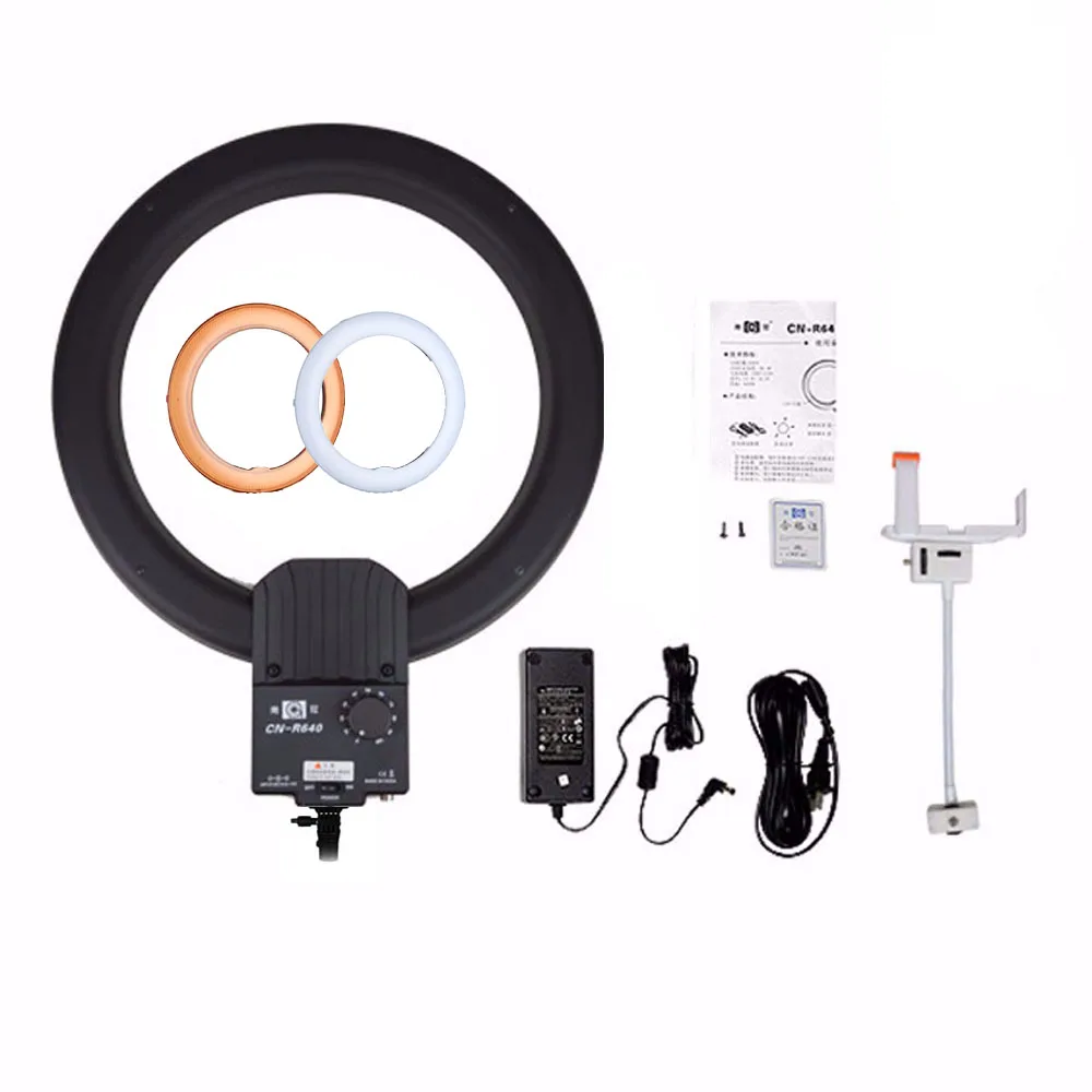 NanGuang светодиодный кольцевой светильник для фотостудии CN R640 непрерывный макро 5600K