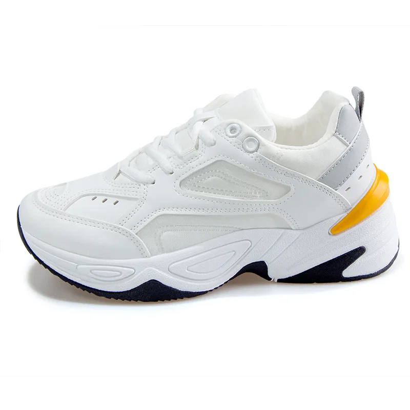 

White Running Shoes Women Heels Wedge Casual Sneakers Woman 2021 Fashion Women Sneakers Platform Shoes Ladies Baskets Breathable