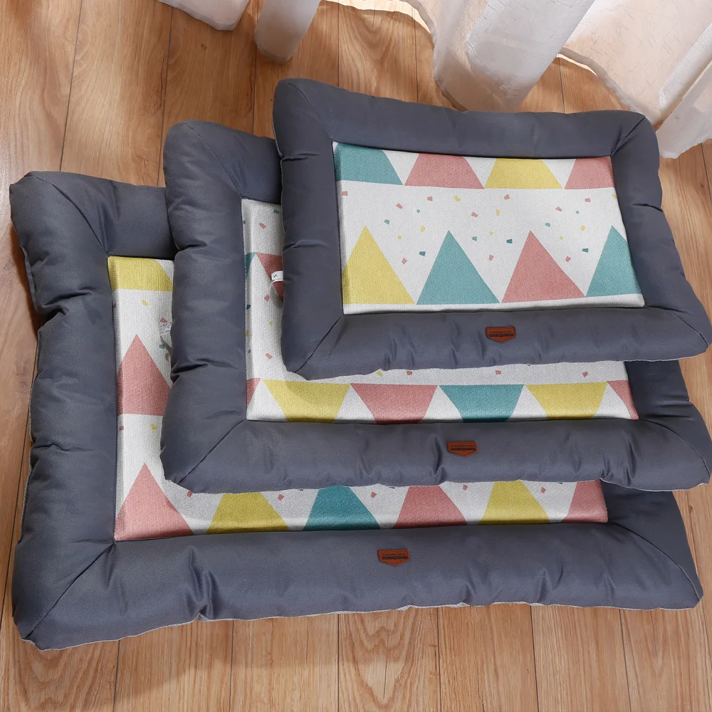 

Dog Bed Soft Dog Mat Cooling Summer Pad Mat For Pet Blanket Sofa Breathable Dog Bed Summer Dogs Pet Supplies Cool Dog Bed