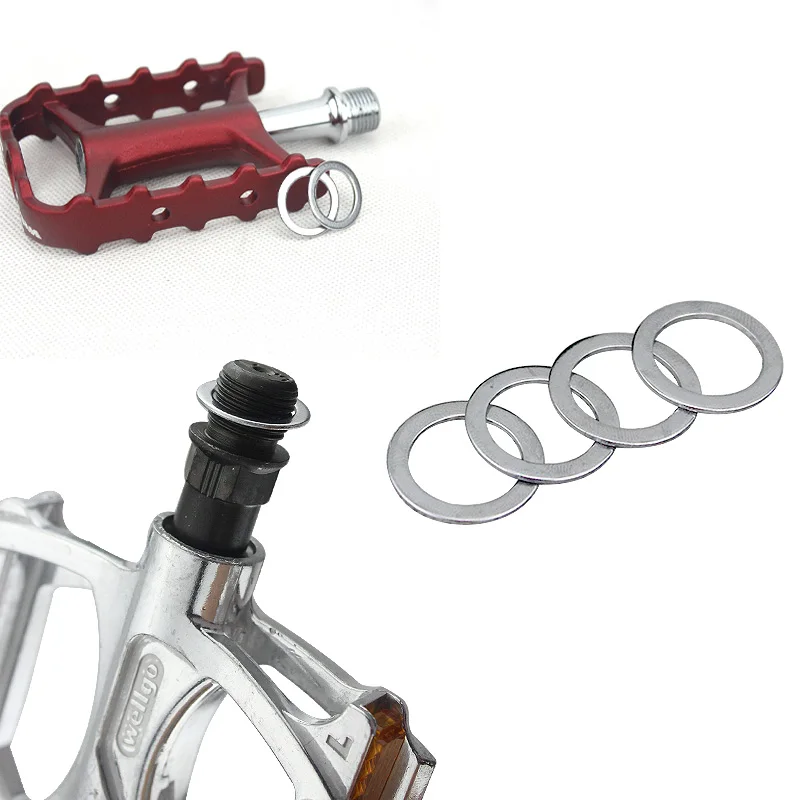 4 шт. велосипедная кривошипная прокладка шайба для педали из нержавеющей стали MTB