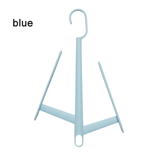 blue Ветрозащитная обувь подвесной крючок многофункциональная Складная полка вешалка для обуви Балконная сушилка для обуви Подставка для дома держатели для вещей - Цвет: blue