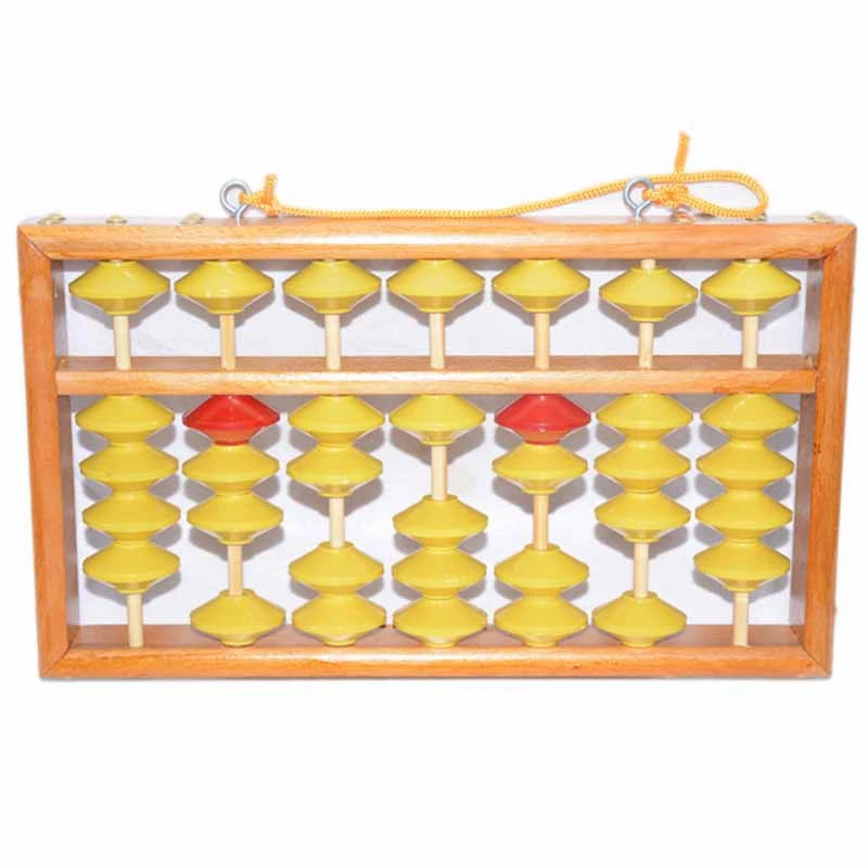 Высококачественная 7 Колонка деревянная вешалка большого размера NON-SLIP Abacus китайский соробан инструмент в математике образование для учеников