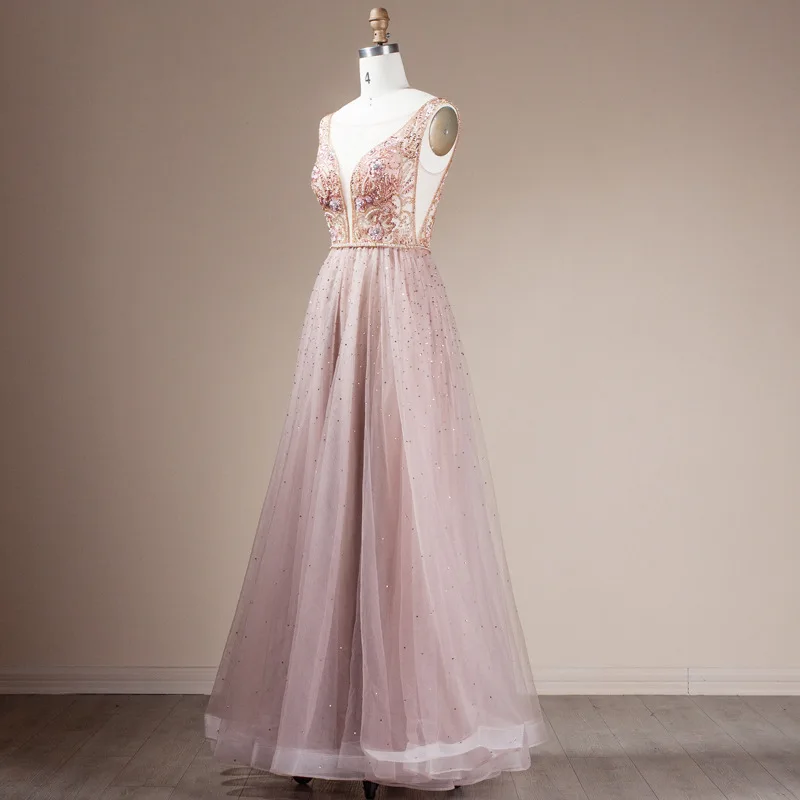 

YILIBER New simple wedding dress backless sleeveless design chiffon lace bride dresses princess dress plus size tailor-made