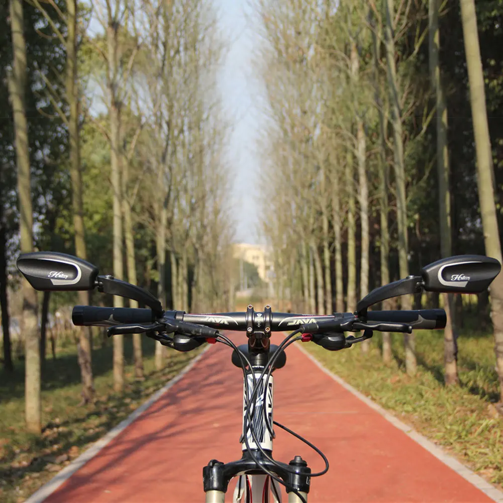 

AdjustableBike Mirrors Handlebar Bar End Stainless Steel Lens Bike Rear View Mirror Blast Resistant for MTB Cycling Accessories