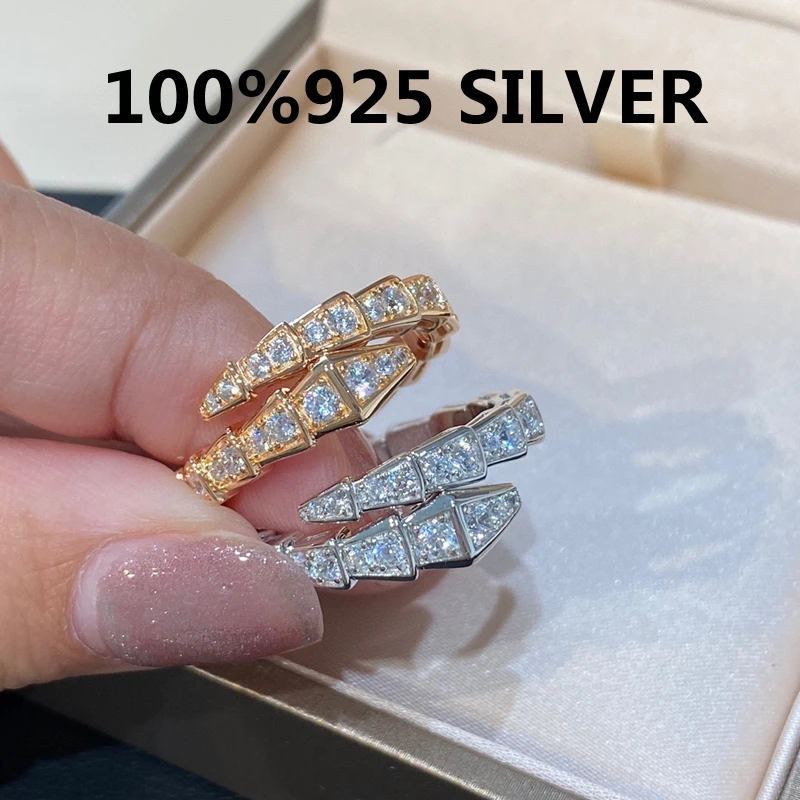 

BV Ring 925 Sterling Silver Ring female ghost Ring human skeleton Ring snake Ring Hip hop Punk Ring Fine jewelry