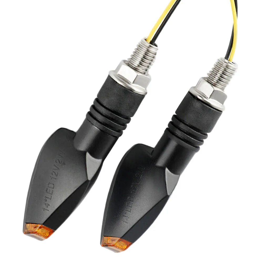 4 шт. мотоциклетные поворотные сигнальные лампы DC12V дымчатые линзы 14 светодиодный