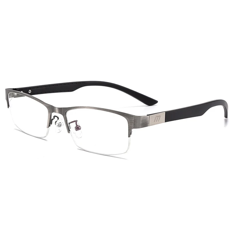 

New Half-Frame Photochromic Reading Glasses unisex Anti-blue light multi-Functional Eyewear Titanium alloy Design diopters 1.0-4