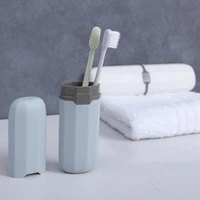 travel portable toothbrush toothpaste holder storage box case pencil container outdoor holder bathroom accessorie