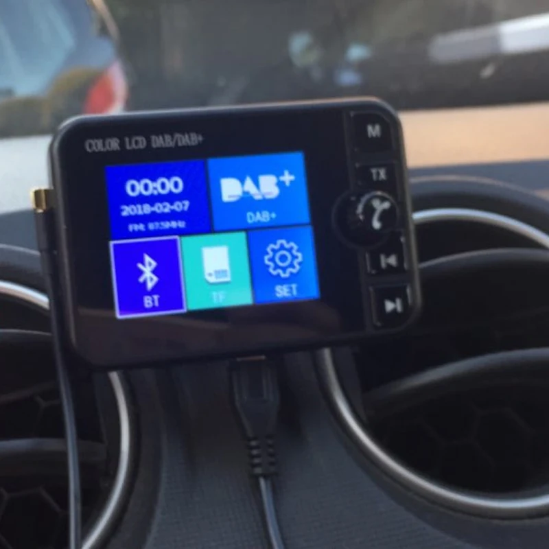 Мини DAB цифровой радиоприемник Bluetooth MP3 музыкальный плеер fm-передатчик адаптер Красочный ЖК-экран для автомобиля аксессуары