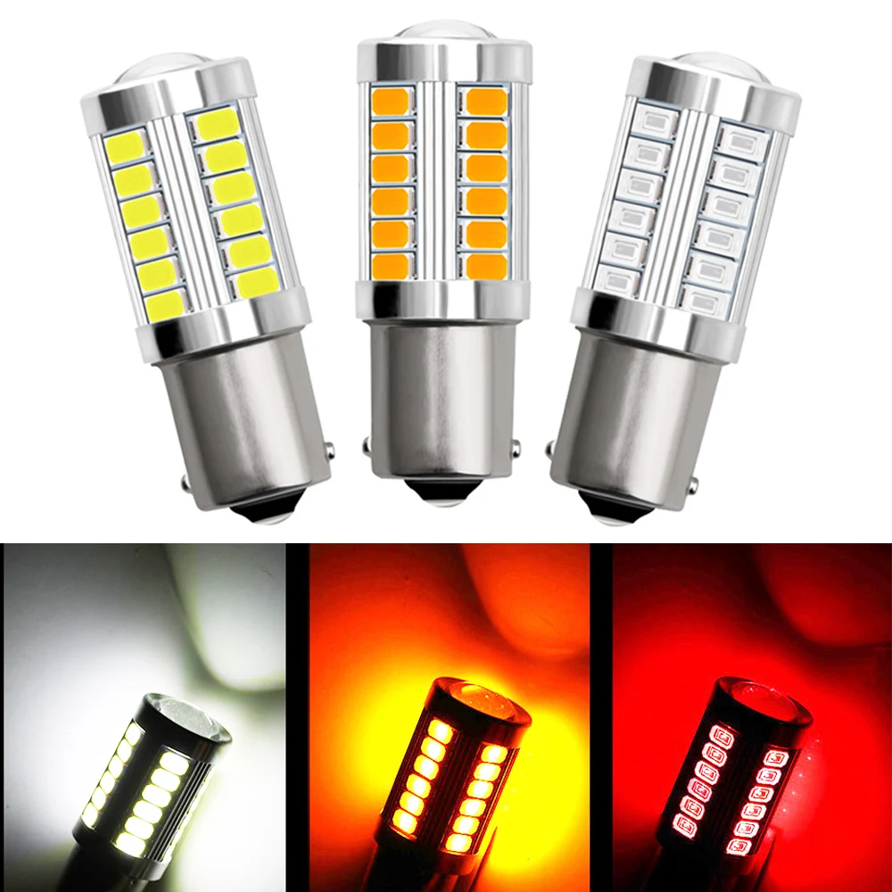 

1x Canbus For 5w 1156 BA15S P21W 1157 P21/5W BAY15D Brake Light Car Led light 3157 P27/7W Auto Reverse Lamp 12V 5w Vehicle Bulb
