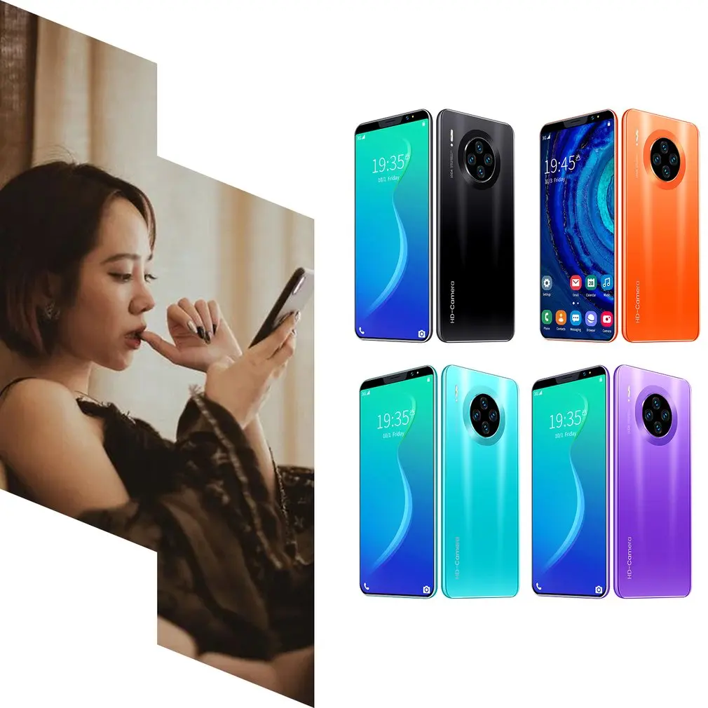 

Mate33 Pro Smartphone with 512M+4GGB Large Memory 5.8 Inch Screen Support Face/Fingerprint Unlock Dual SIM Mobile Phones