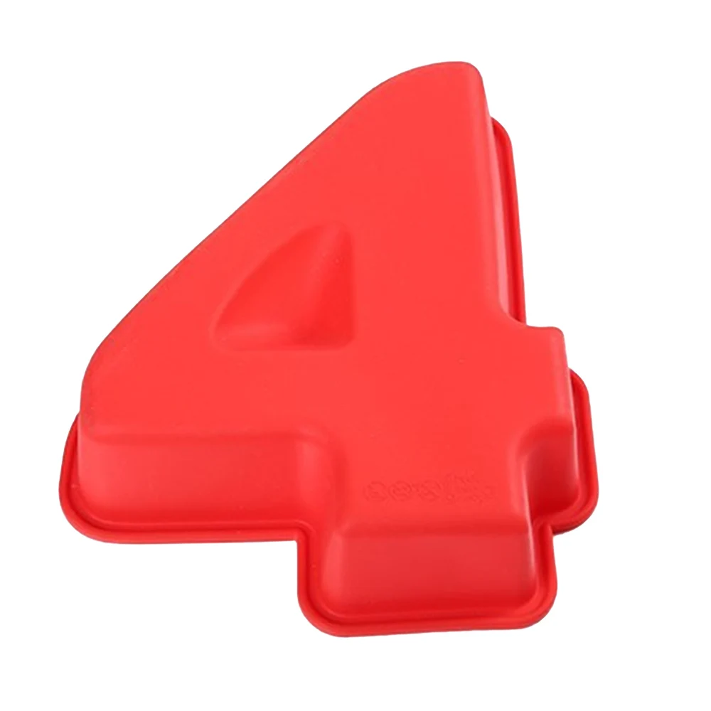 Форма для торта с цифрами формы помадки кухонные на день рождения красные