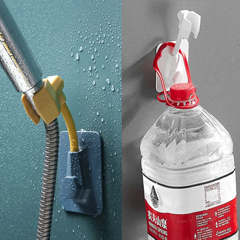 

Adjustable Bathroom Shower Head Holder Super Load Bearing Traceless self-adhesive Shower Brackets Bathroom Accessories