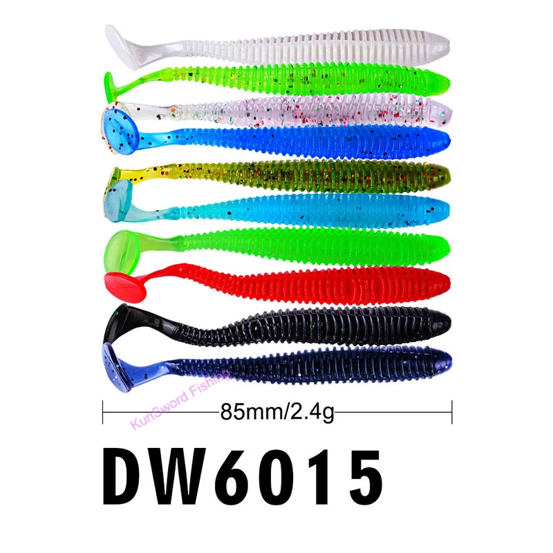 

20Pcs Fishing Lure 85mm Soft Lure Artificial Bait DW6015 Predator Fishing Tackle Accessories