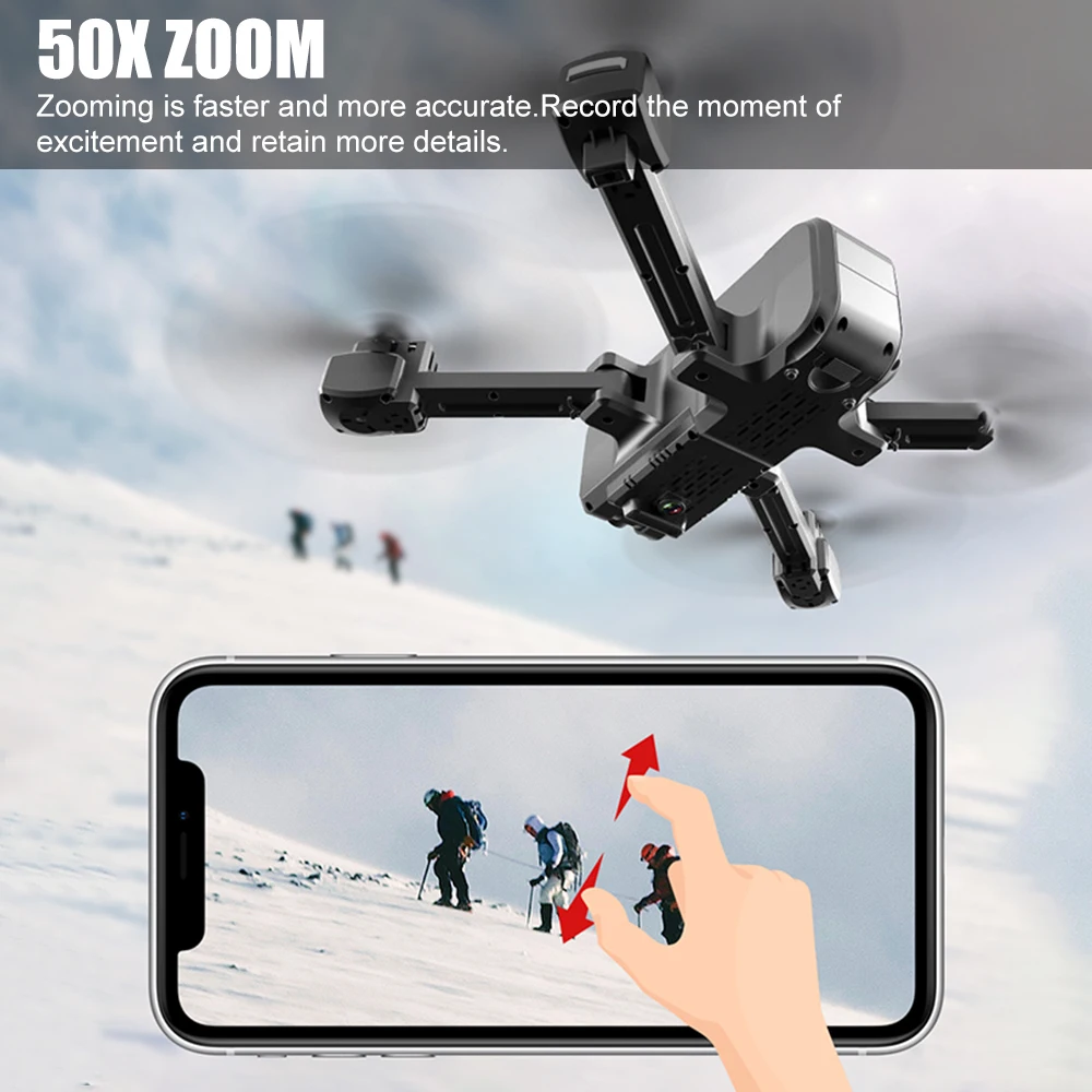 KF607 Радиоуправляемый Дрон с камерой 4K камера 5G Wi-Fi оптическое позиционирование