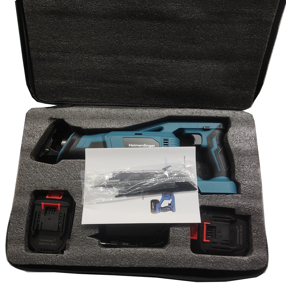 18V Lithium battery reciprocating saw 18v cordless with two 4.0 Ah batteries |