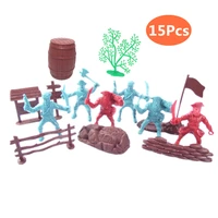 15pcs military pirate soldier plastic toys for children kids boys model boys toy playset soliders game christmas birthday gift
