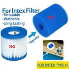 Многоразовый моющийся фильтр для бассейна поролонная губка картридж для Intex Тип H для замены в наличии Быстрая доставка