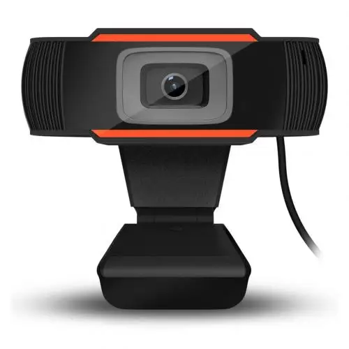 Orange Новая веб-камера с поворотом на 30 градусов 2,0 HD 1080p USB камера видео запись веб-камера с микрофоном для ПК компьютера - Цвет: Orange