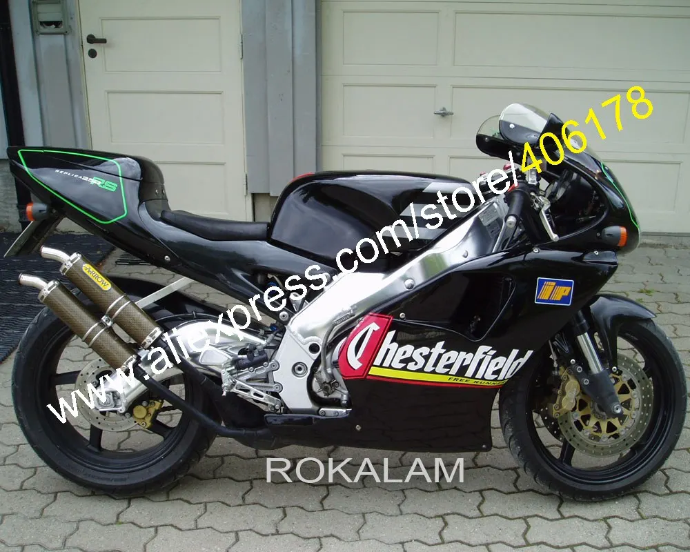 Черный комплект обтекателей для Aprilia RS250 детали 1995 1996 1997 RS 250 95 96 97 ABS обтекатель