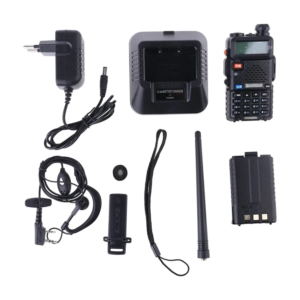 Уличная UV-5R портативная рация профессиональная CB радиостанция Baofeng UV5R трансивер 5 Вт VHF UHF портативная UV 5R охотничья радиостанция
