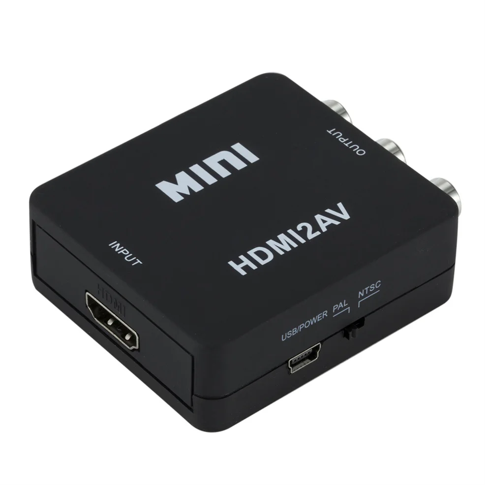 Адаптер скалера LccKaa HDMI совместимый с AV преобразователь HD-видео HDMI-совместимый RCA