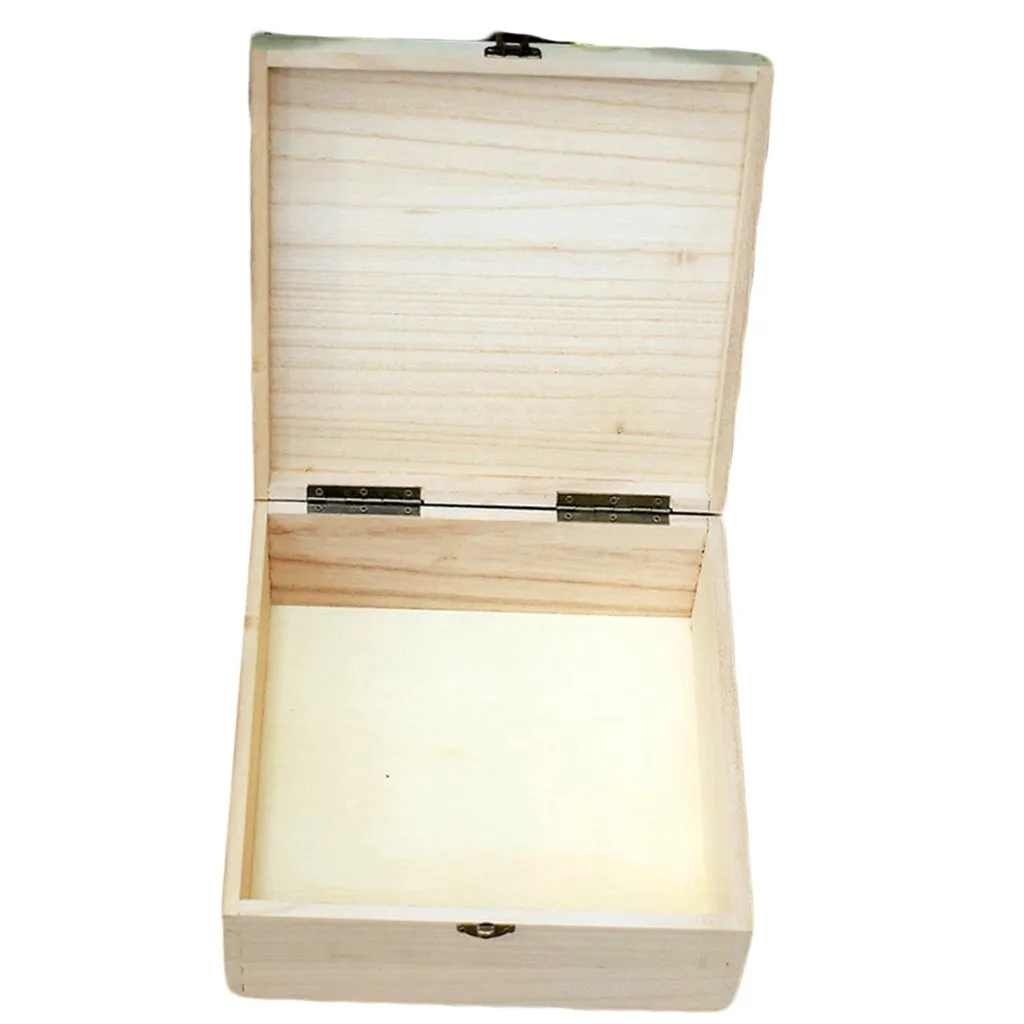 Рождественская Кленовая деревянная коробка Подарочная нажимная упаковочная для