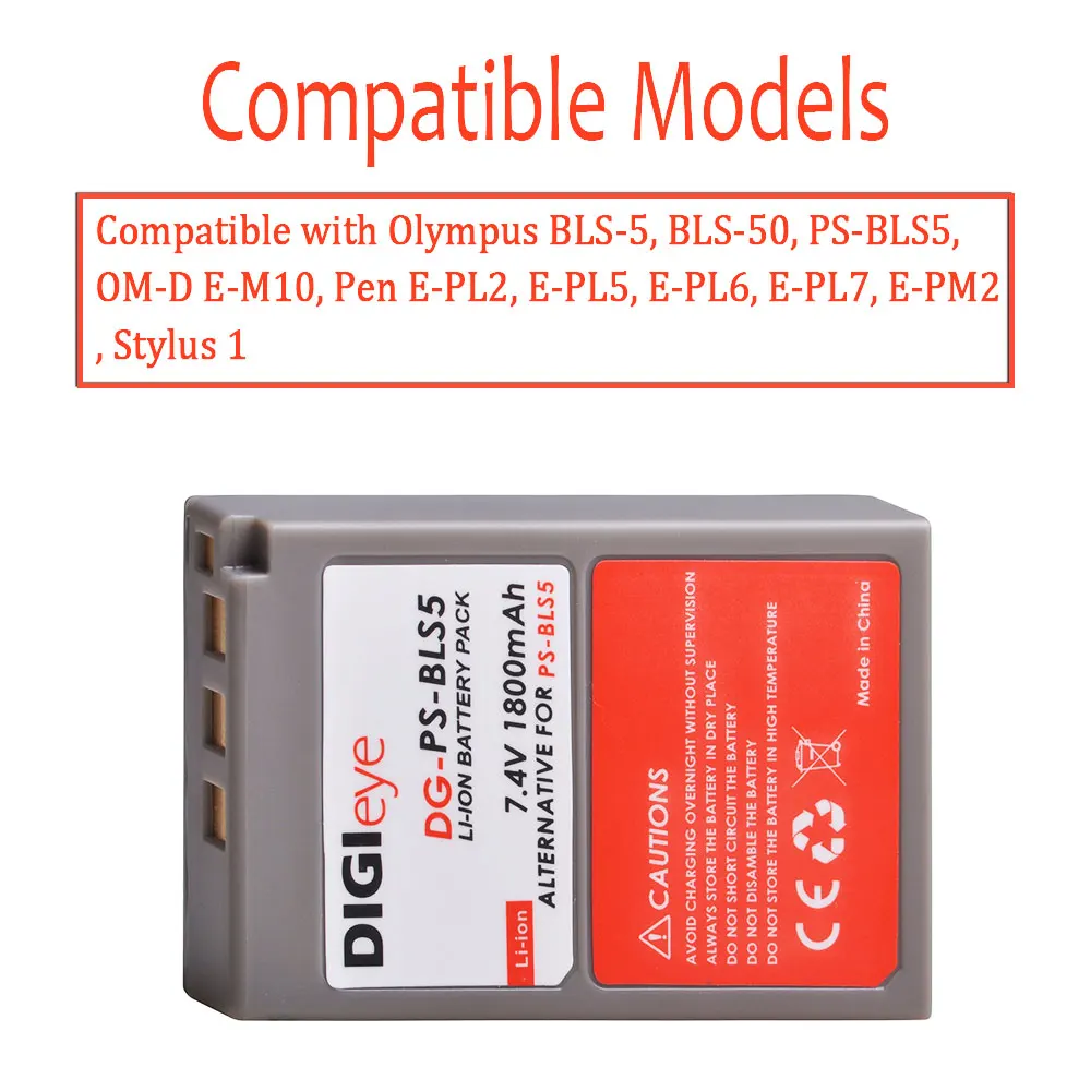 Фото BLS-5 BLS-50 PS-BLS5 Батарея + ЖК-дисплей USB Зарядное устройство для цифровой камеры Olympus OM-D E-M10, ручка, E-PL2, E-PL5, E-PL6, E-PL7, E-PM2, стилус 1 Камера №2