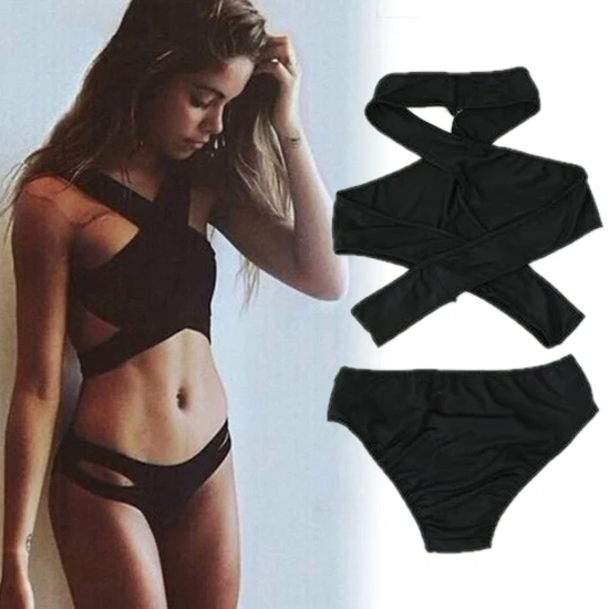 

Women V Neck Bikini Set