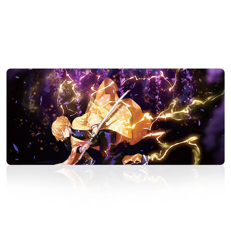 

Коврик для мыши с изображением рассекающего призрака, большой анимационный двухмерный креативный кожаный водонепроницаемый Настольный ко...