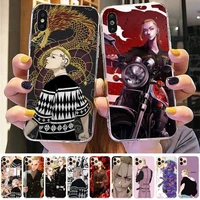 yinuoda ryuguji ken tokyo revengers phone case for iphone 11 12 13 mini pro xs max 8 7 6 6s plus x 5s se 2020 xr case