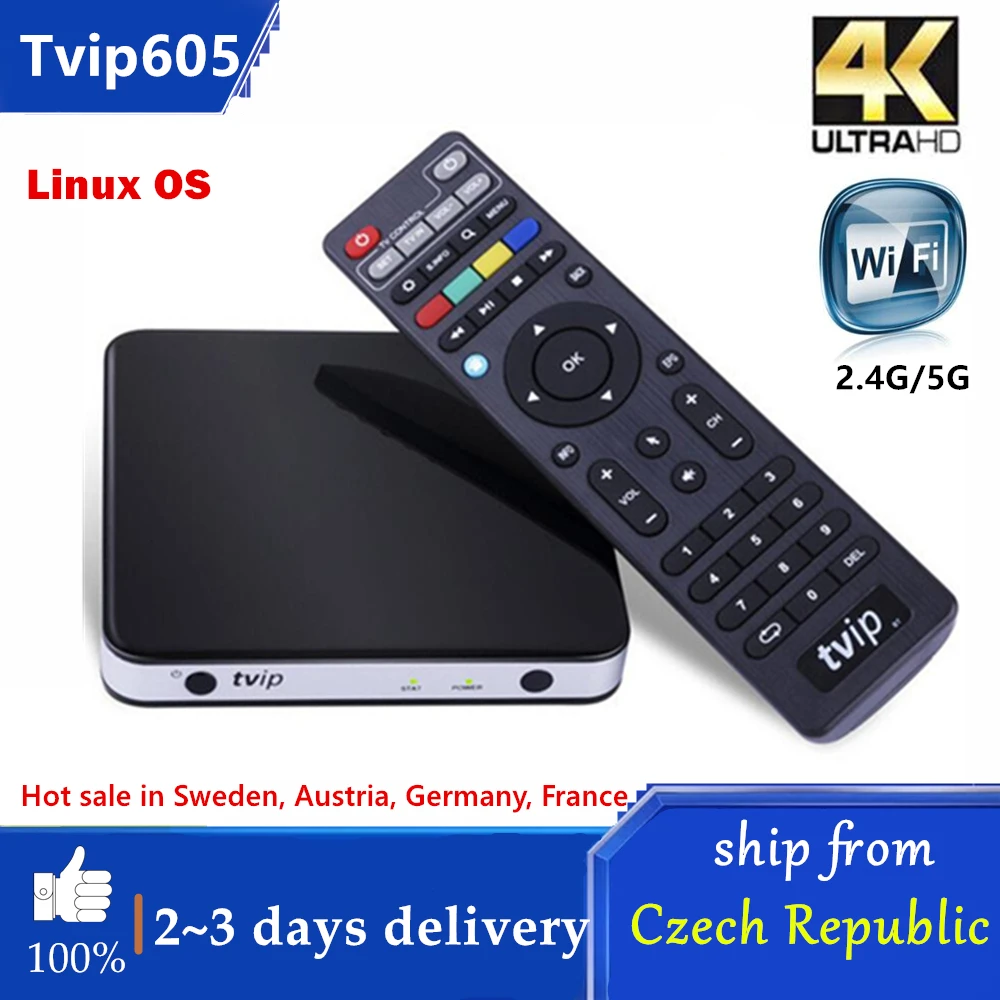 Лидер продаж оригинальная ТВ приставка 4K UHD Linux и Android TV Box 8G S905X IP S V 605 HD Youtube 530G/2 4 Wi Fi