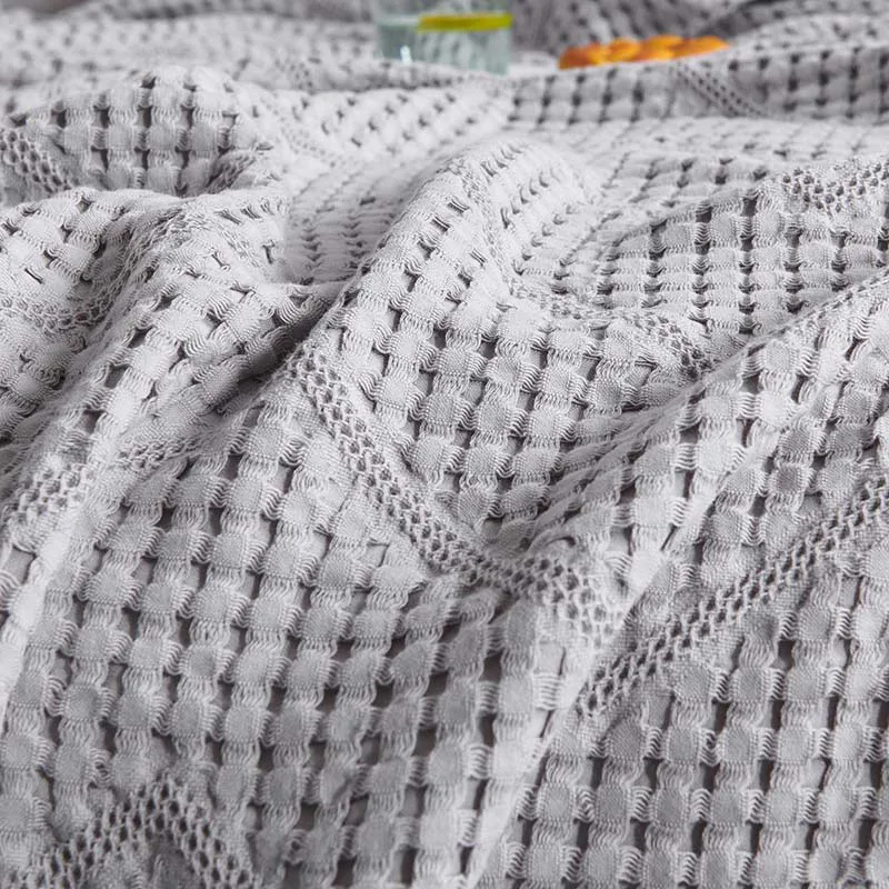 

Japan Plaid Cotton Blanket Gauze Summer Quilt Air Condition Throw Blankets for Baby Kids Adult Double Bedspread Bed Cover