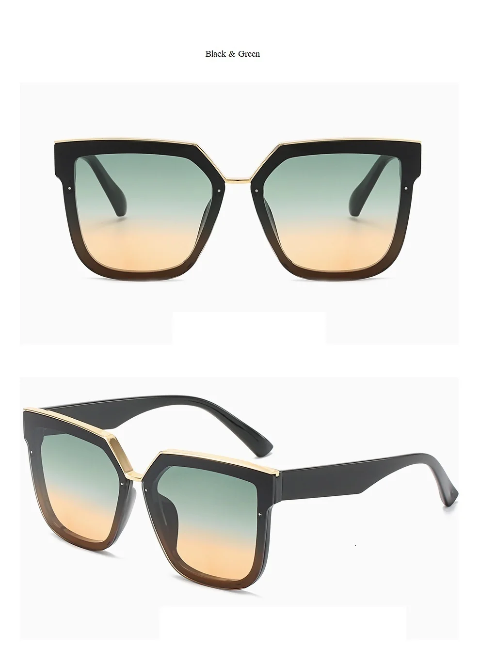 Квадратные большие коричневые солнцезащитные очки для женщин Новая мода градиентные солнцезащитные очки с бантом женские сексуальные очки кошачий глаз Ins Горячие Оттенки