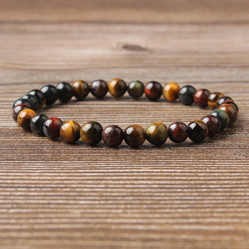 LanLi 4 12 мм натуральные ювелирные изделия Три цвета камни тигровый глаз бриллианты