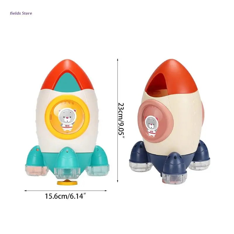 

Cute Bath Toys Water Swimming Pool Game Hot Tub Rocket Toys Baby Shower