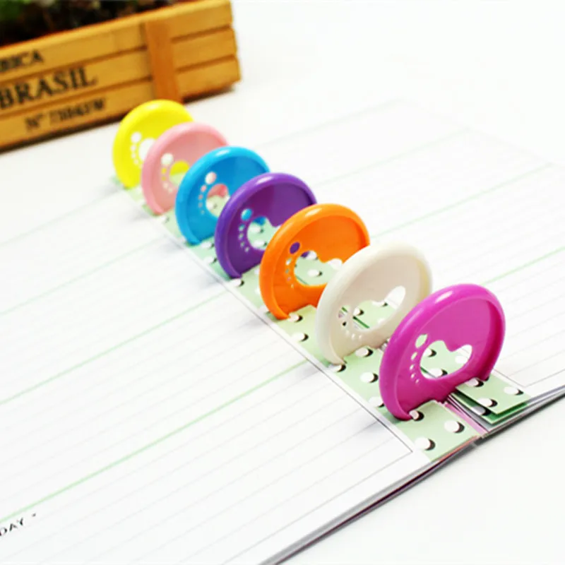 35MM30PCS цветной ножной тип CD пряжка ноутбук переплет кольцо DIY Свободные листья