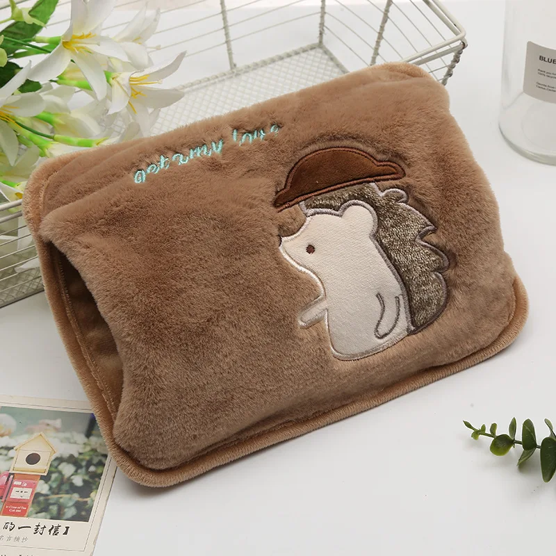 Зимние грелки для рук мультяшный маленький ежик электрическая бутылка горячей