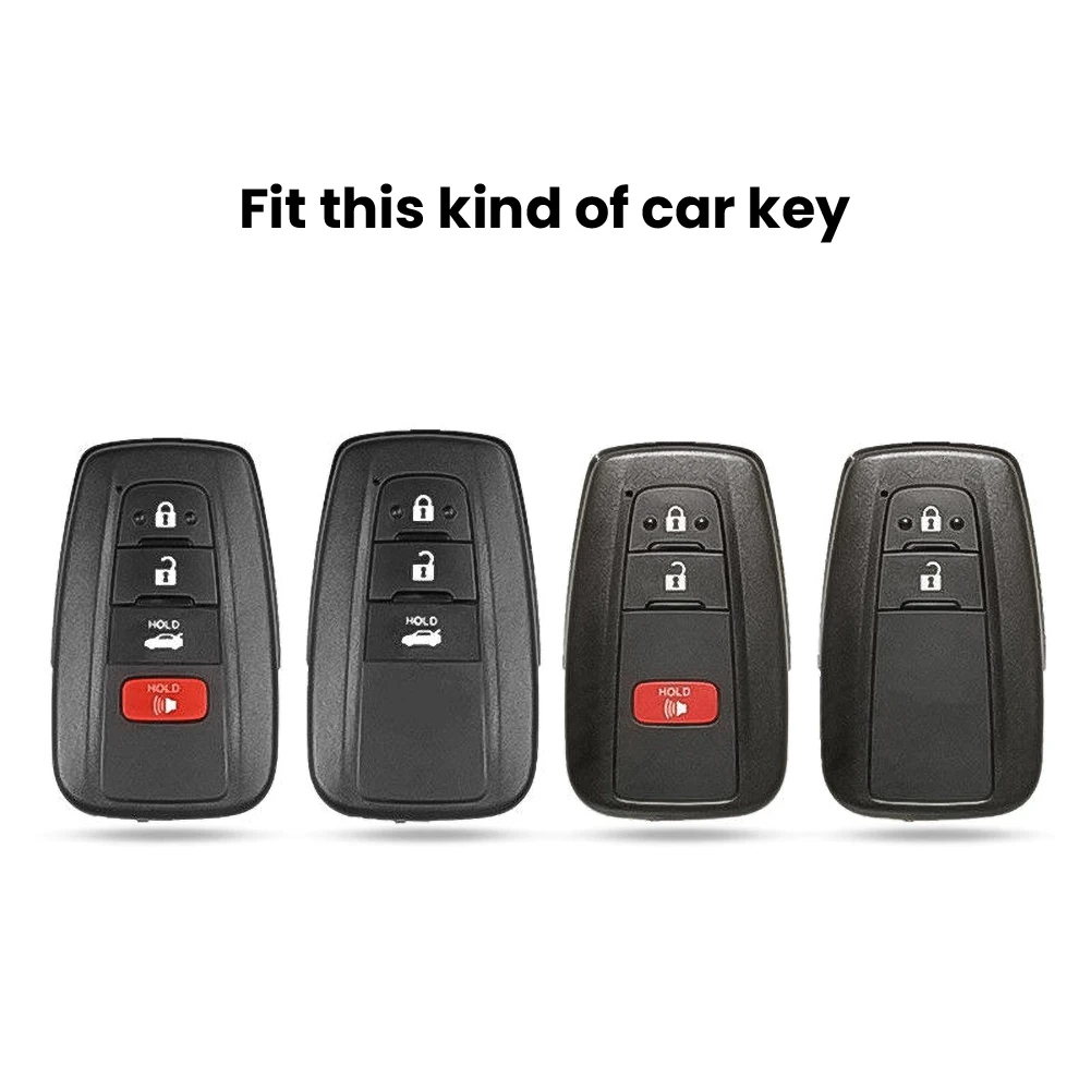 Чехол для смарт ключей чехол брелок Toyota Camry CHR Prius Avalon RAV4 Corolla изготовлен из