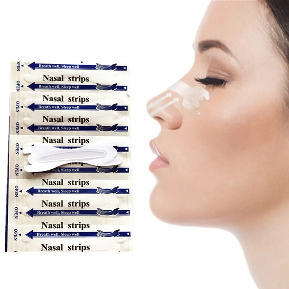 

900pcs/30boxes lot (66x19mm)Disposable environmental nontoxic clear stop snoring sleep well nasal strips