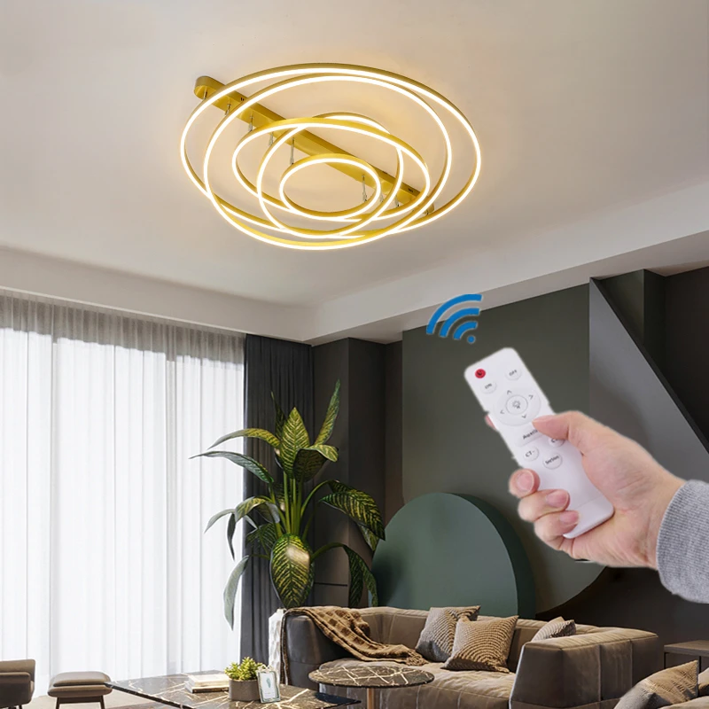 

TRAZOS кофе/черный/позолоченные современные светодиодные потолочные лампы для фойе спальни коридора гостиной AC90-260V потолочные светильники