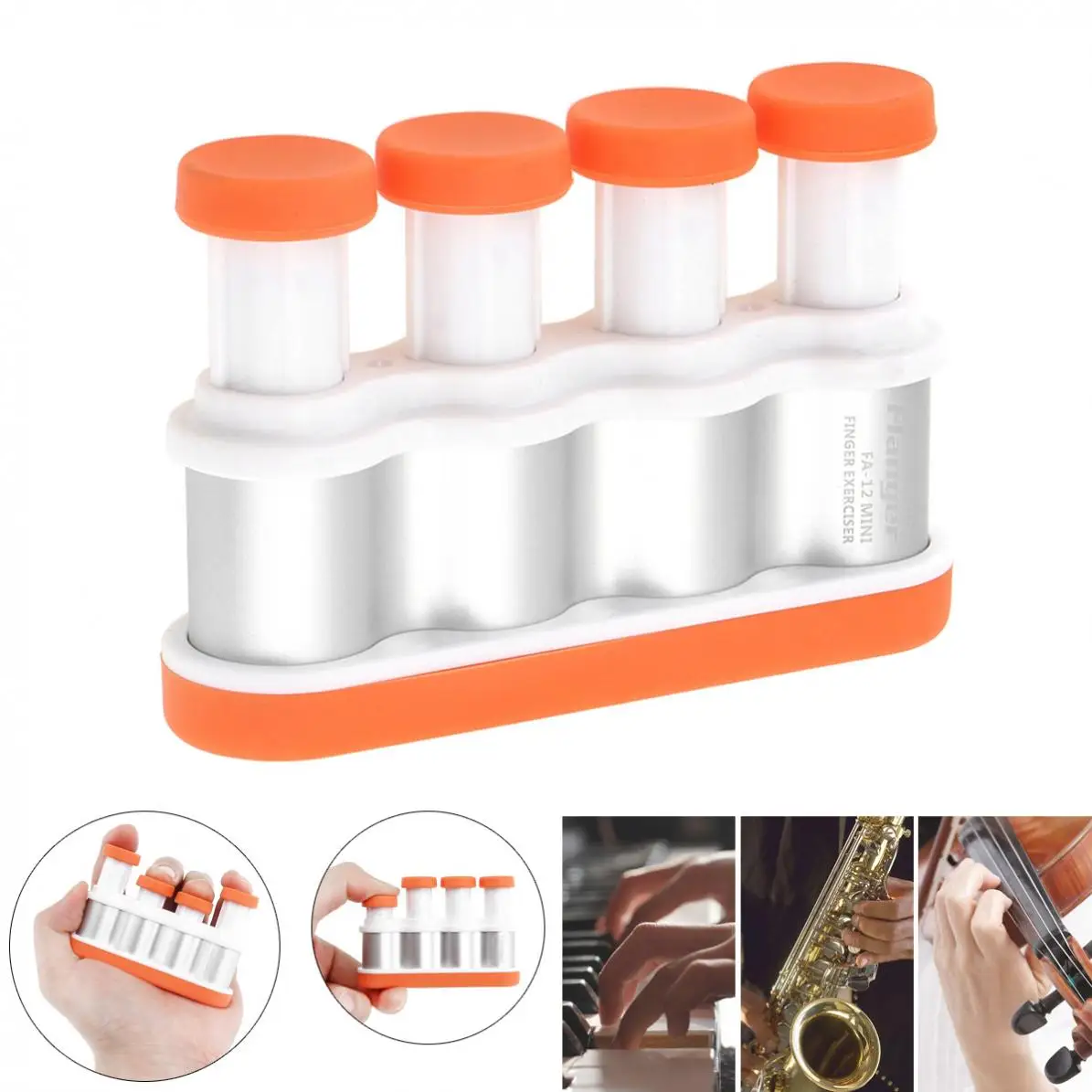 

Тренажер для пальцев на гитаре, детский тренажер для пальцев, из алюминиевого сплава тренажер захватываемый для рук, для гитары, пианино, ск...