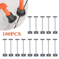 100 pcs reusable tile leveling system construction tools for flooring wall tiles leveling system replaceable steel needles ship