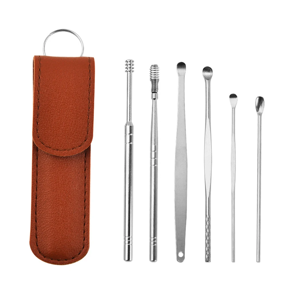 

6pcs/set of earwax removal tool ear wax remover ear cleaning kit ear care ear piercing kit ear wax removal tool earwax