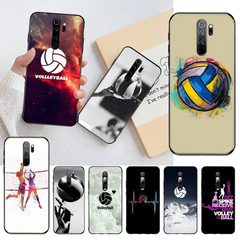 

YJZFDYRM Hot Volleyball Sprot Luxury Phone Case for Redmi Note 9 8 8T 8A 7 6 6A Go Pro Max Redmi 9 K20