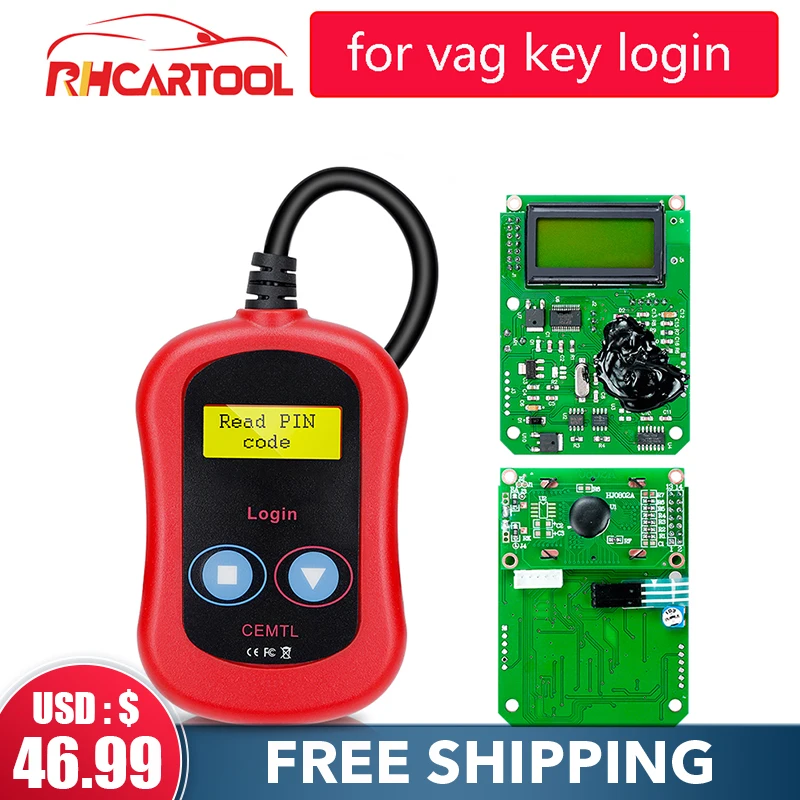 

OBD2 Car accessories Pin Code Reader Auto Key Programmer OBD2 For Vag Key Login Car Diagnostic Tool Code Reader Free Shipping