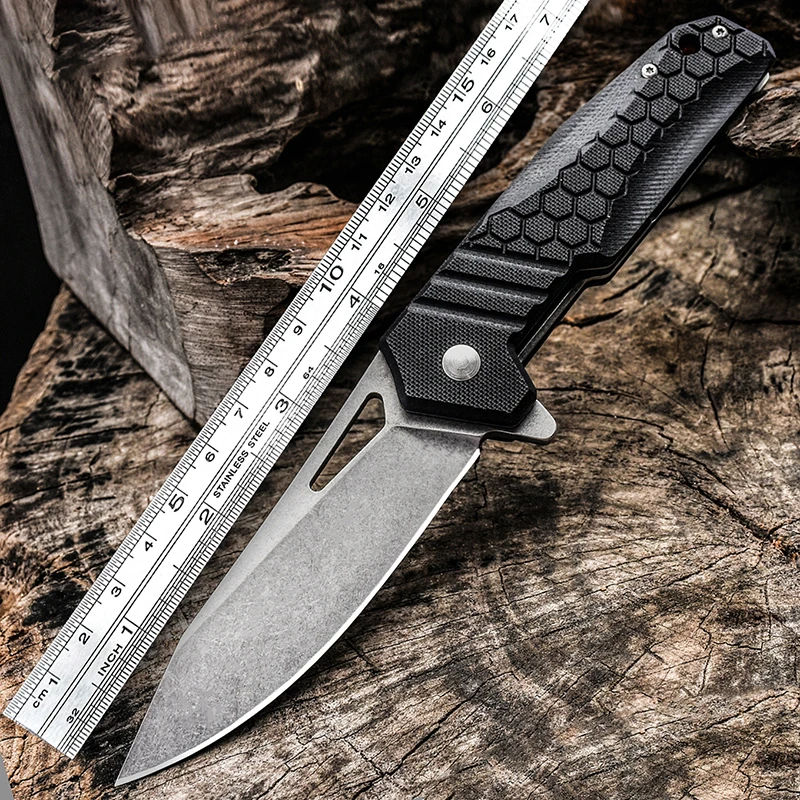 

Damascus Pattern Folding Knife Outdoor Pocket EDC Knife Jungle Hunting Camping Survival Knife Vegetable Cutter Multi Tool