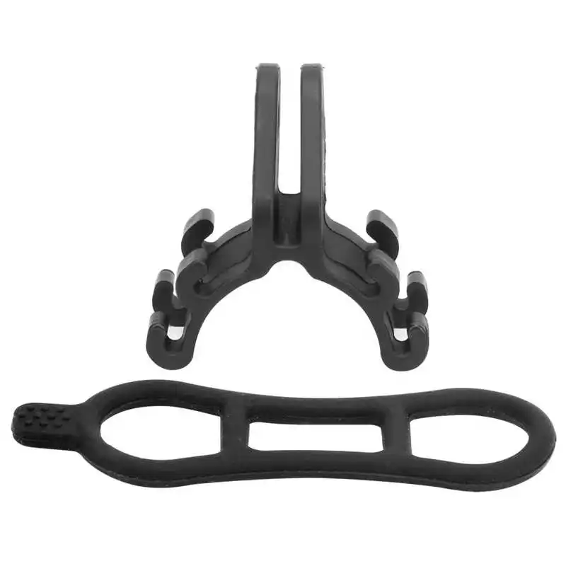 

Bicycle Flashlight Holder Handlebar Torch Light Mounting Bracket Adjustable for GoPro Mount Interface