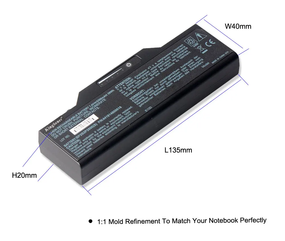KingSener New BP2S2P2600(S) Аккумулятор для ноутбука Getac E100 P/N:441814800016 BP2S2P2050(S)(P)|Аккумуляторы