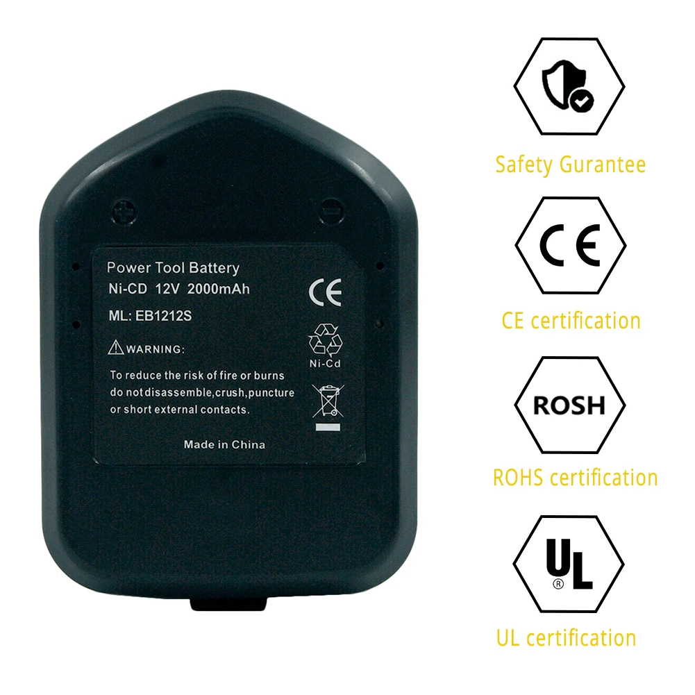 Никель кадмиевый аккумулятор 12 в 2 0 Ач для Hitachi EB1214S EB1212S Eb1220BL Eb1230hl Eb1230r Eb1230x Eb1233x DS